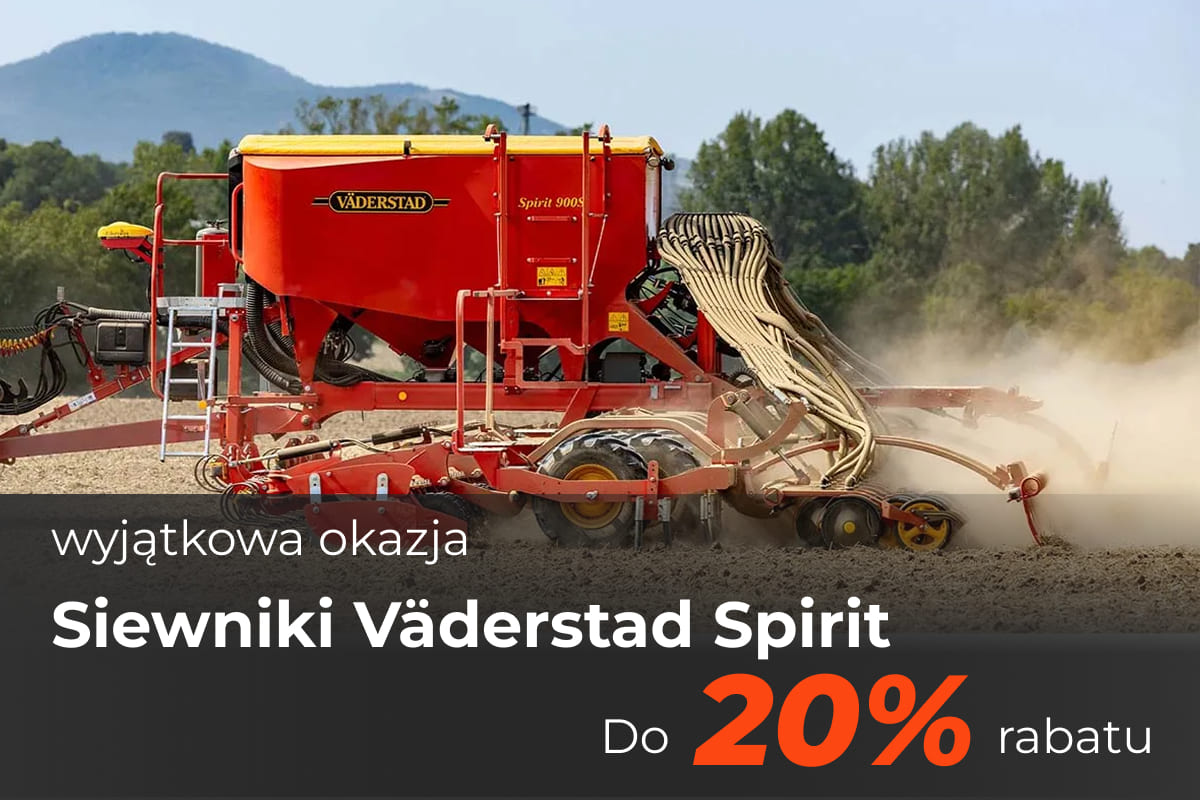 Do 20% rabatu na siewniki Väderstad!